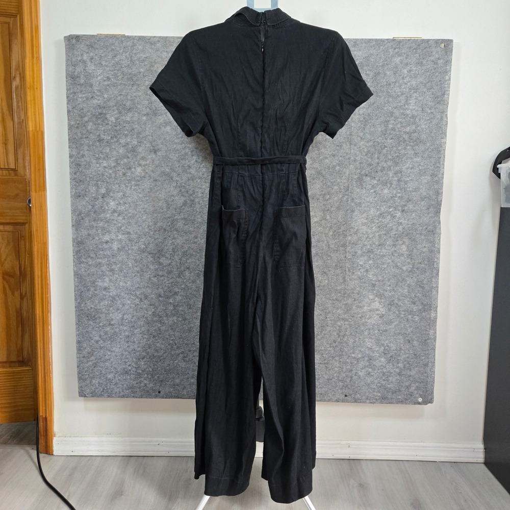 Maeve Women Black Utility Wrap Wide Leg Jumpsuit 18W - Picture 6 of 10